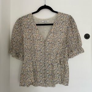 Madewell Floral Blouse